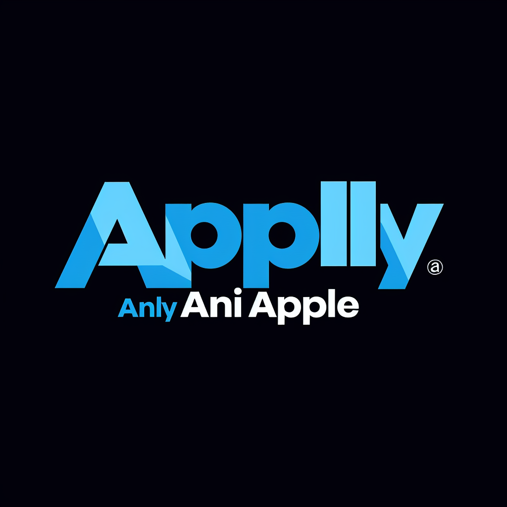 anyApply Logo Design Blue