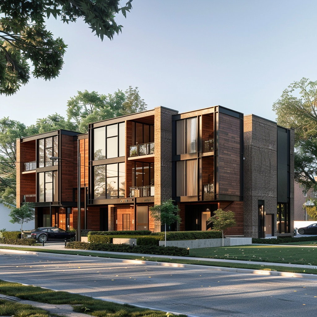 Lumion rendering of apartment complex