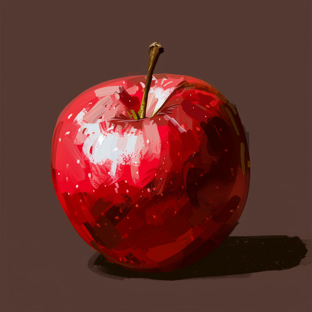 Fresh Red Apple Vector