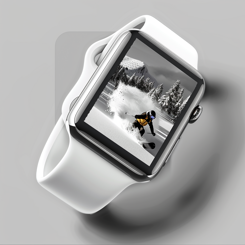 Apple Watch Snowboarding Wireframe