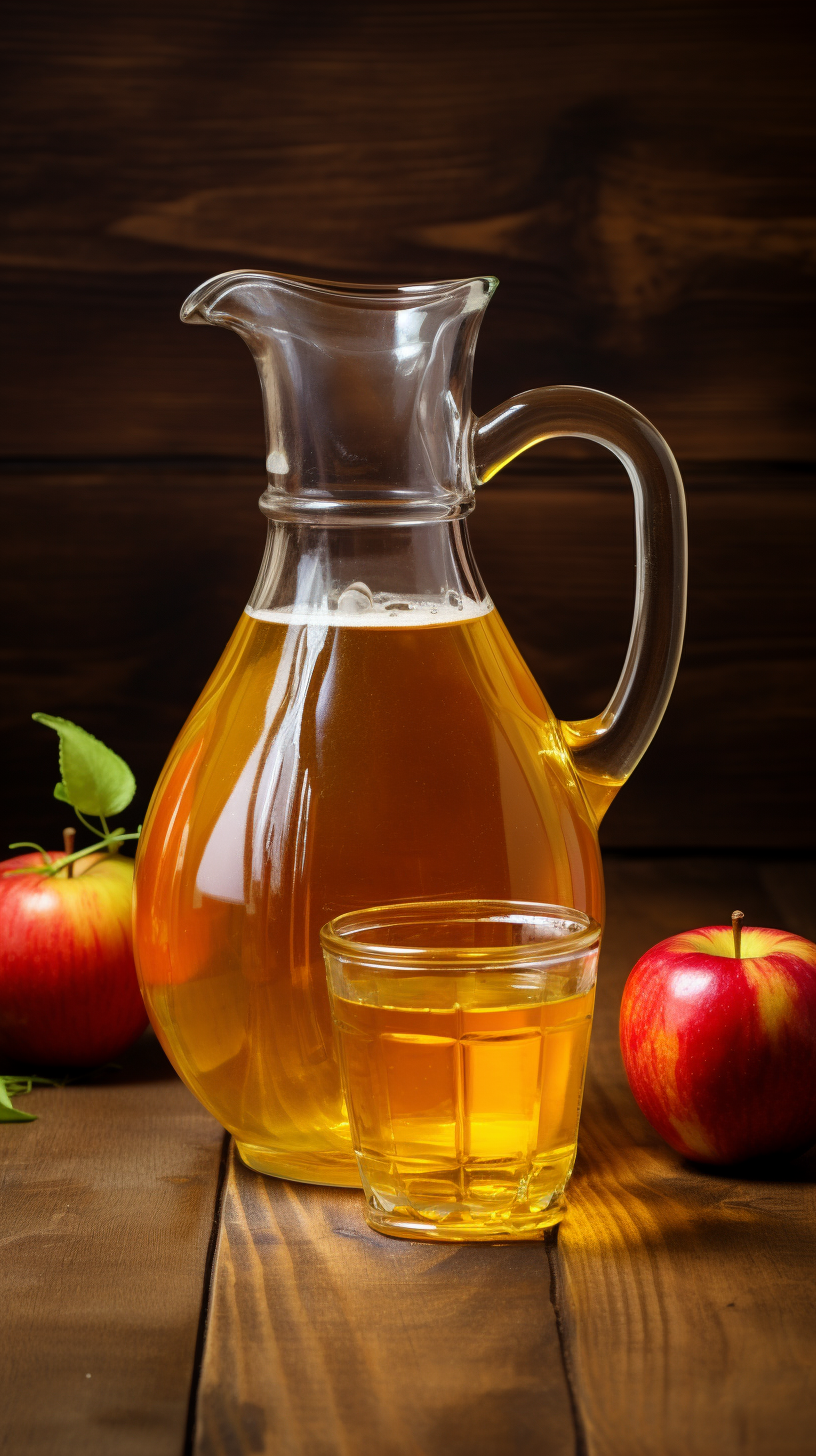 Refreshing Apple Cider Vinegar in Pitcher