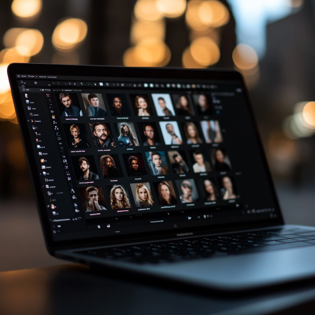 Actors Profile Creation App Laptop