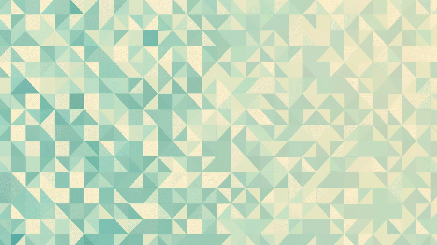 Pastel Aqua Green Geometric Triangles