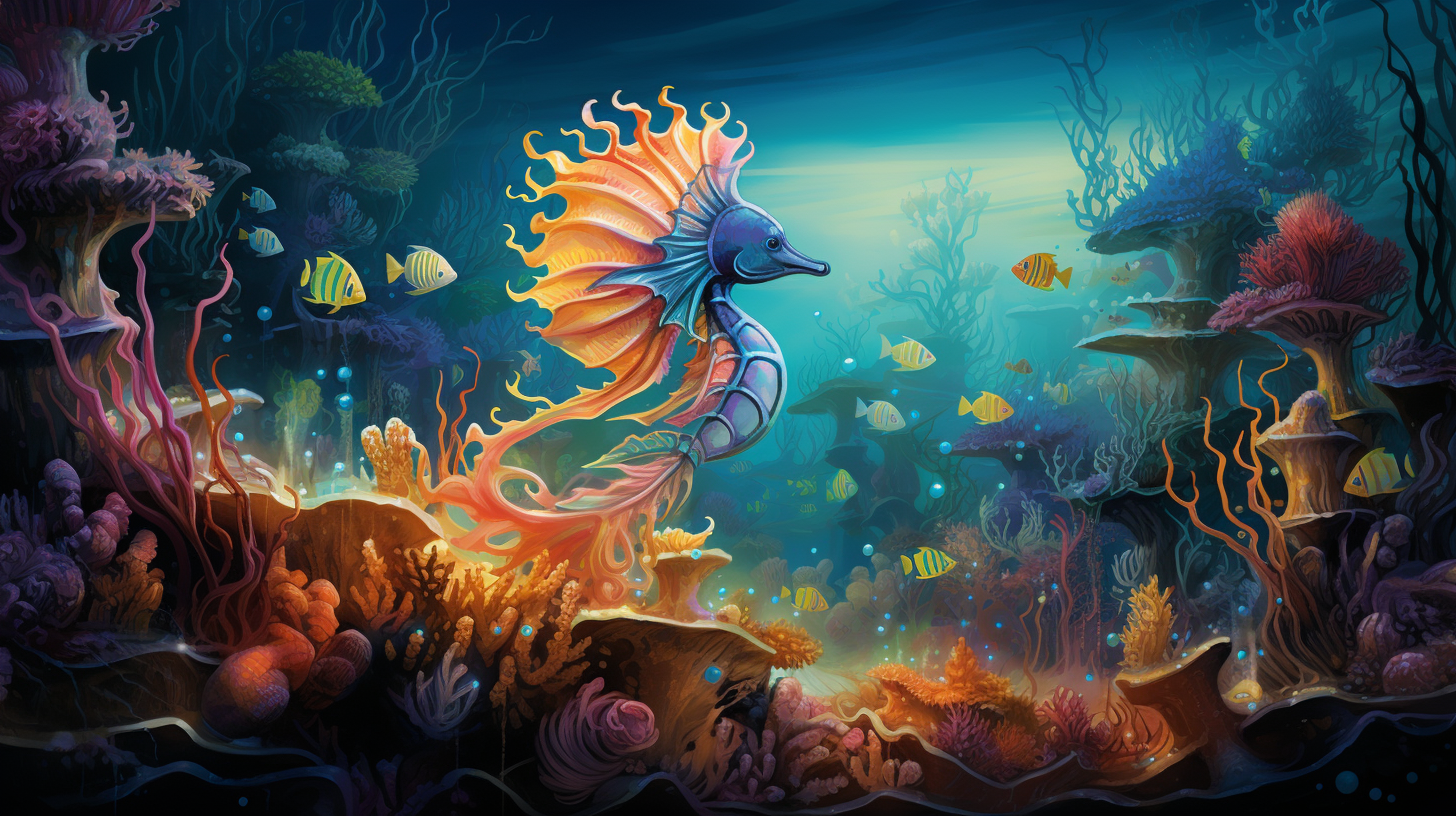 Colorful underwater kingdom with vibrant marine life