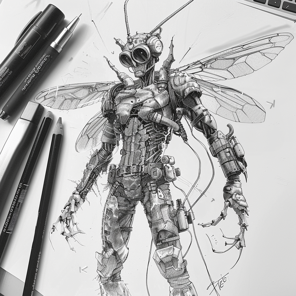 Detailed Aquaman Fly Insect