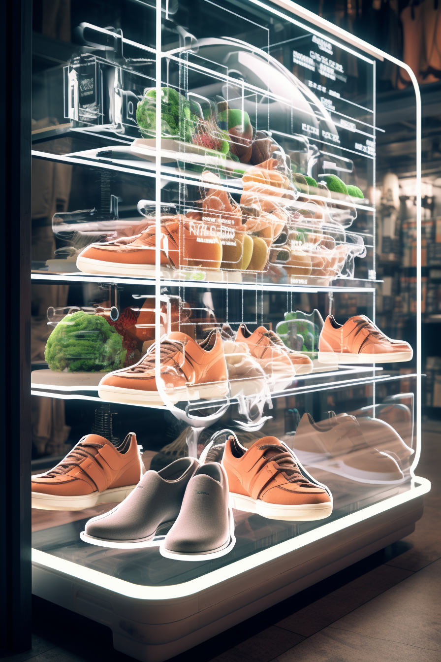 Shoe store in augmented reality