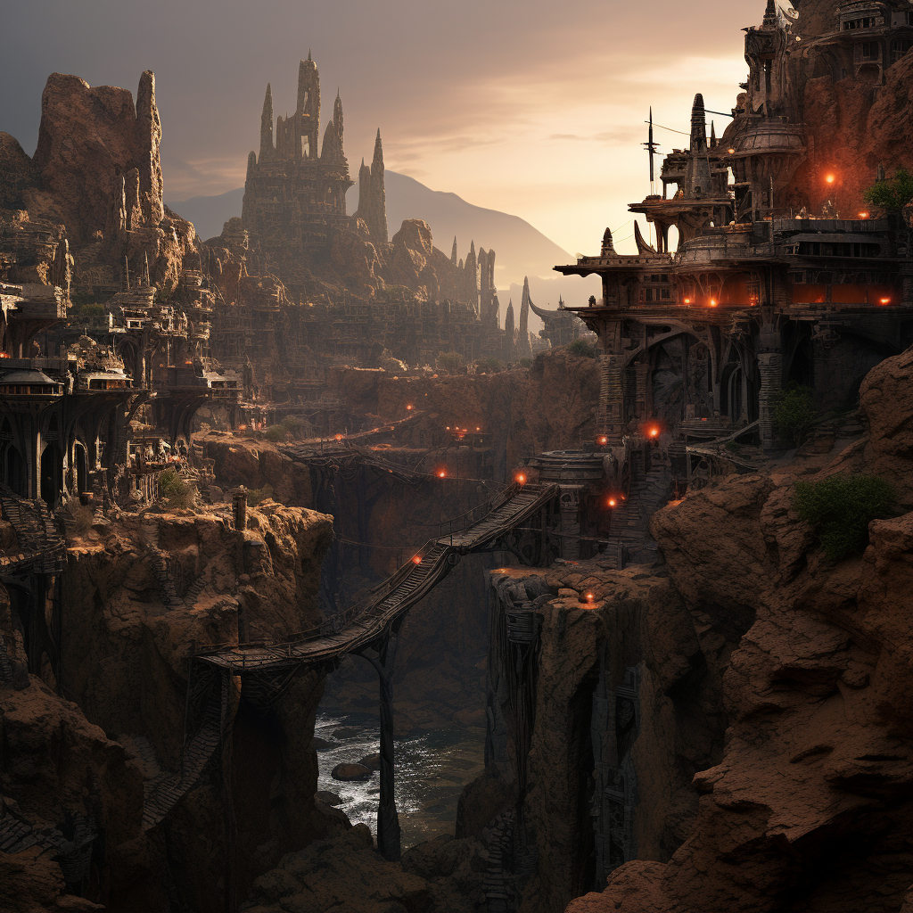 Beautiful matte painting of Arabel, inspired by DND