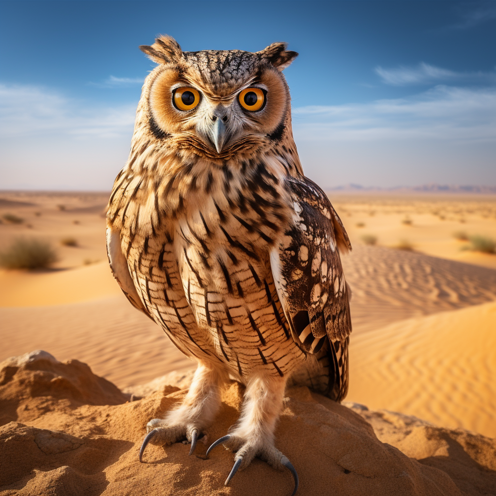 Arabian Owl Wildlife Photo