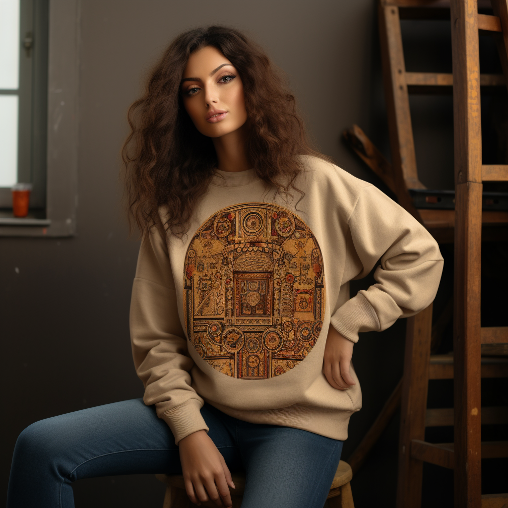 Cozy sweater with Arabic origins