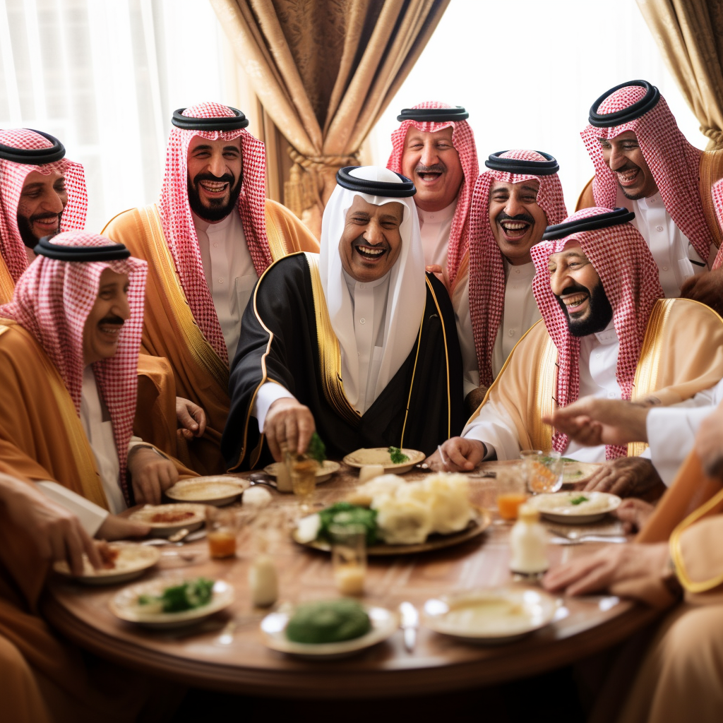 Arabic Summits: Leaders sharing a laugh