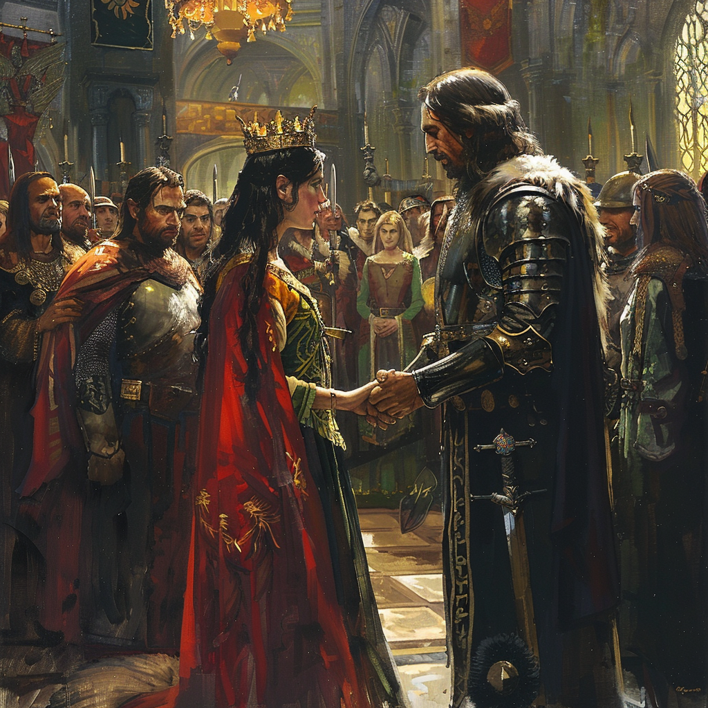 Aragorn's coronation ceremony image