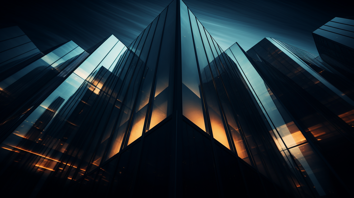 A powerful dark and moody architectural close-up