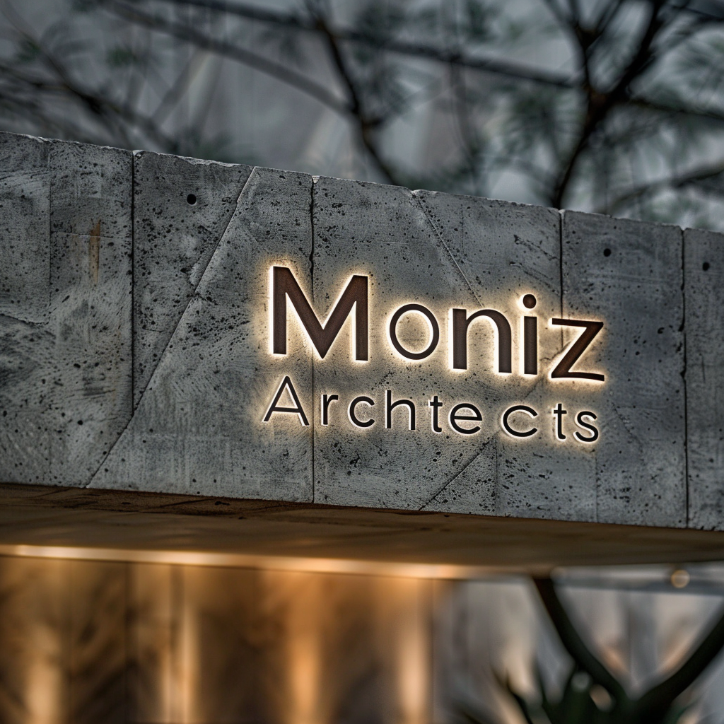 Moniz Architects logo design