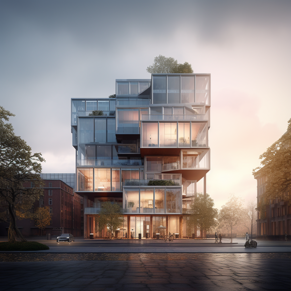 Architecture Mir Rendering Kallmorgenhaus Hamburg