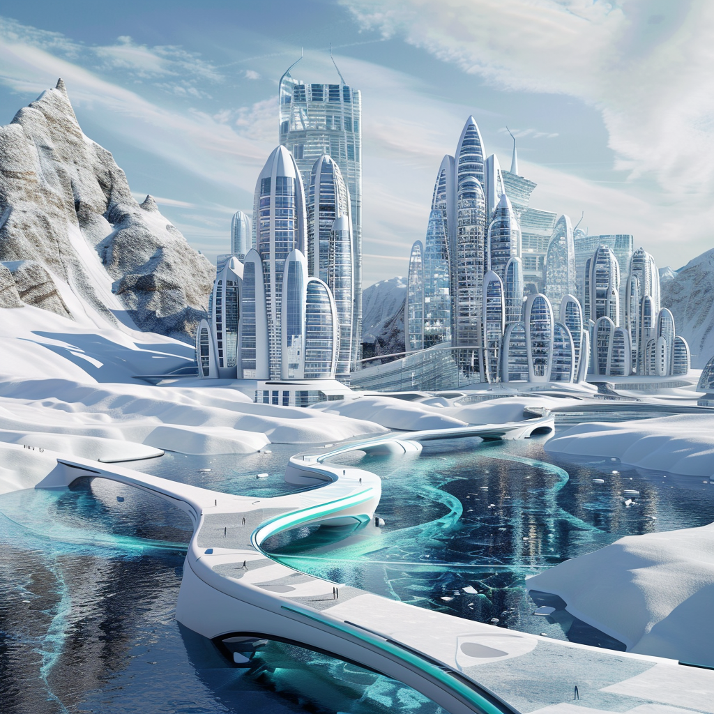 Arctic Modern City Future Architecture