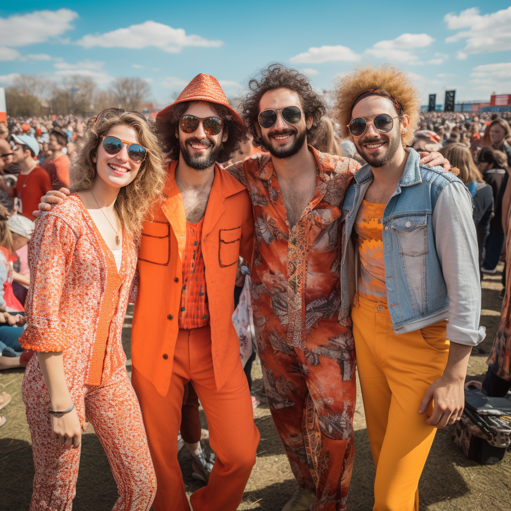 Argentinians enjoying music festival