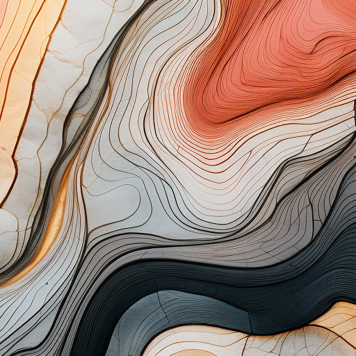 Topography Lines with Abstract Style