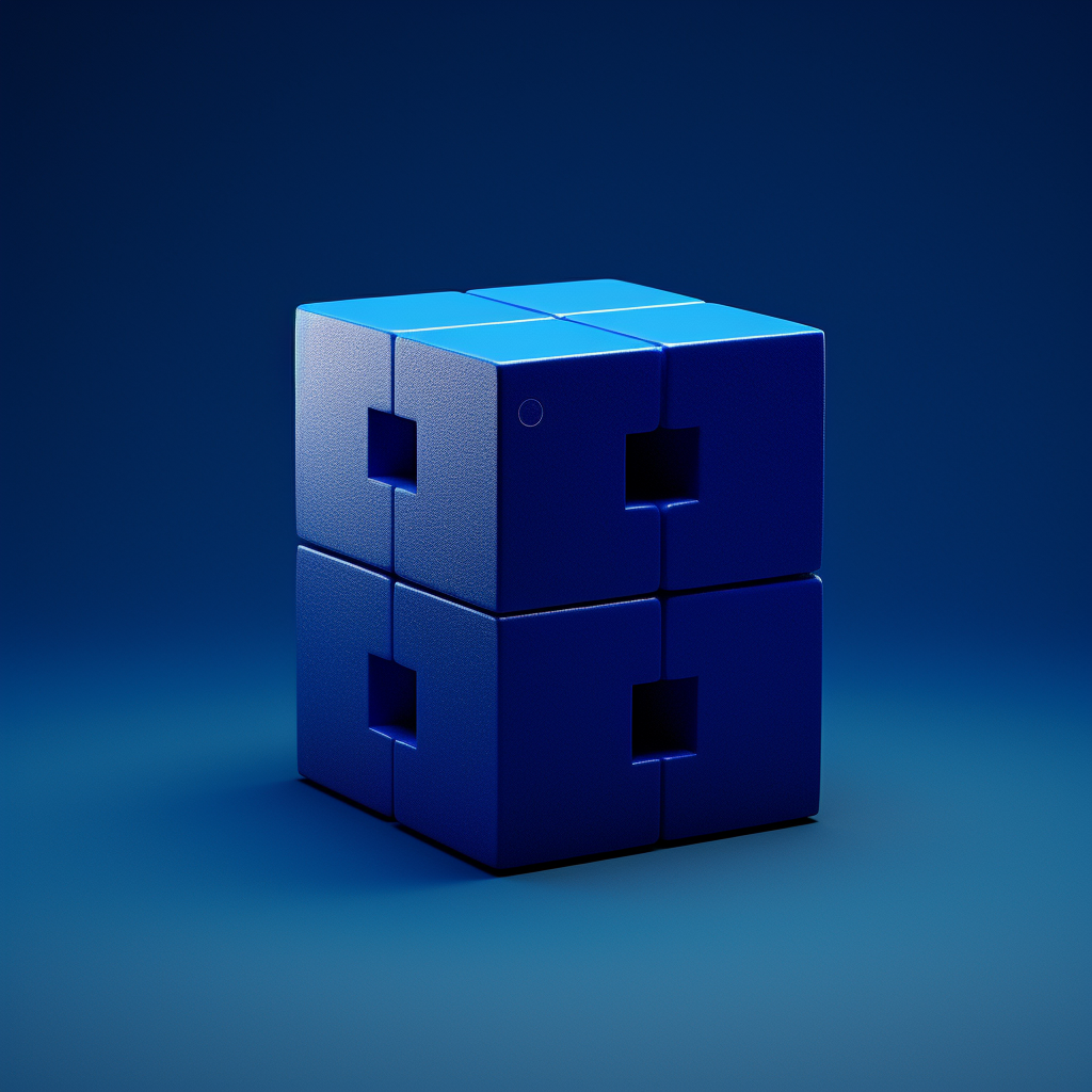 3D Arithmetic Cube Illustration