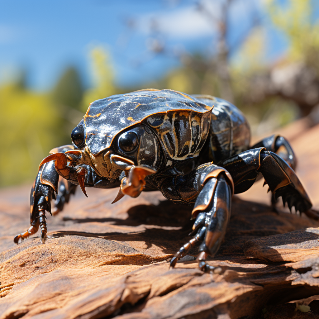 Arizona Bark Scorpion in Vandablack - Side Pose