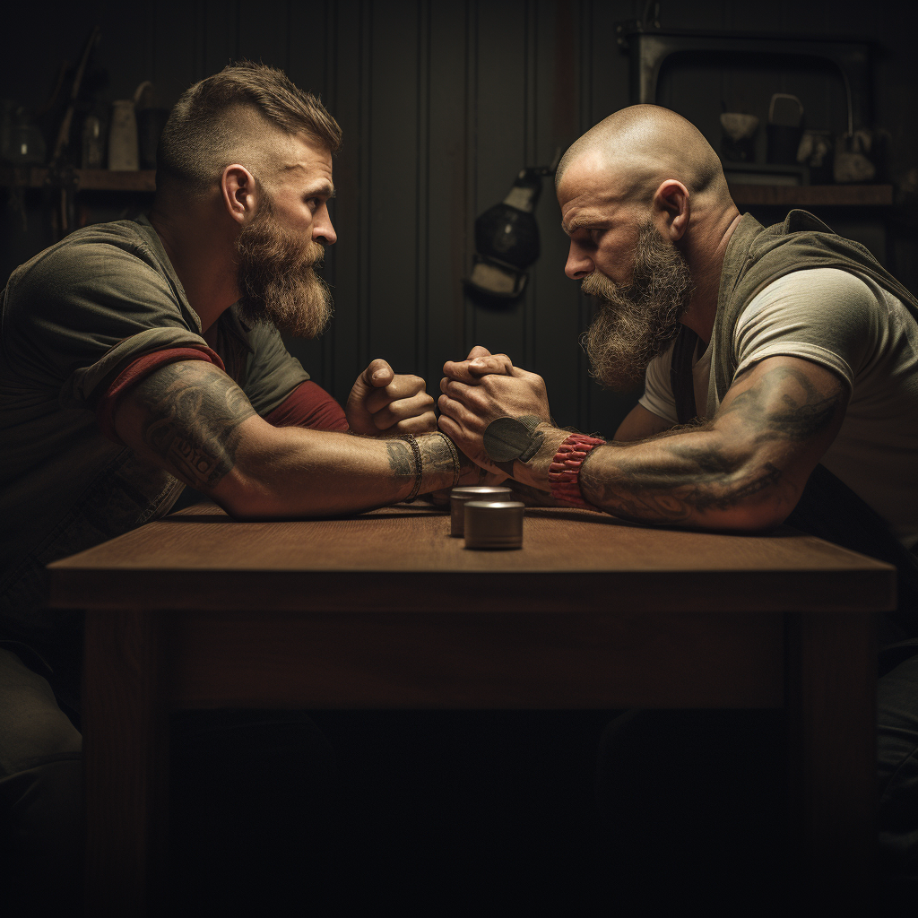 Arm wrestling match