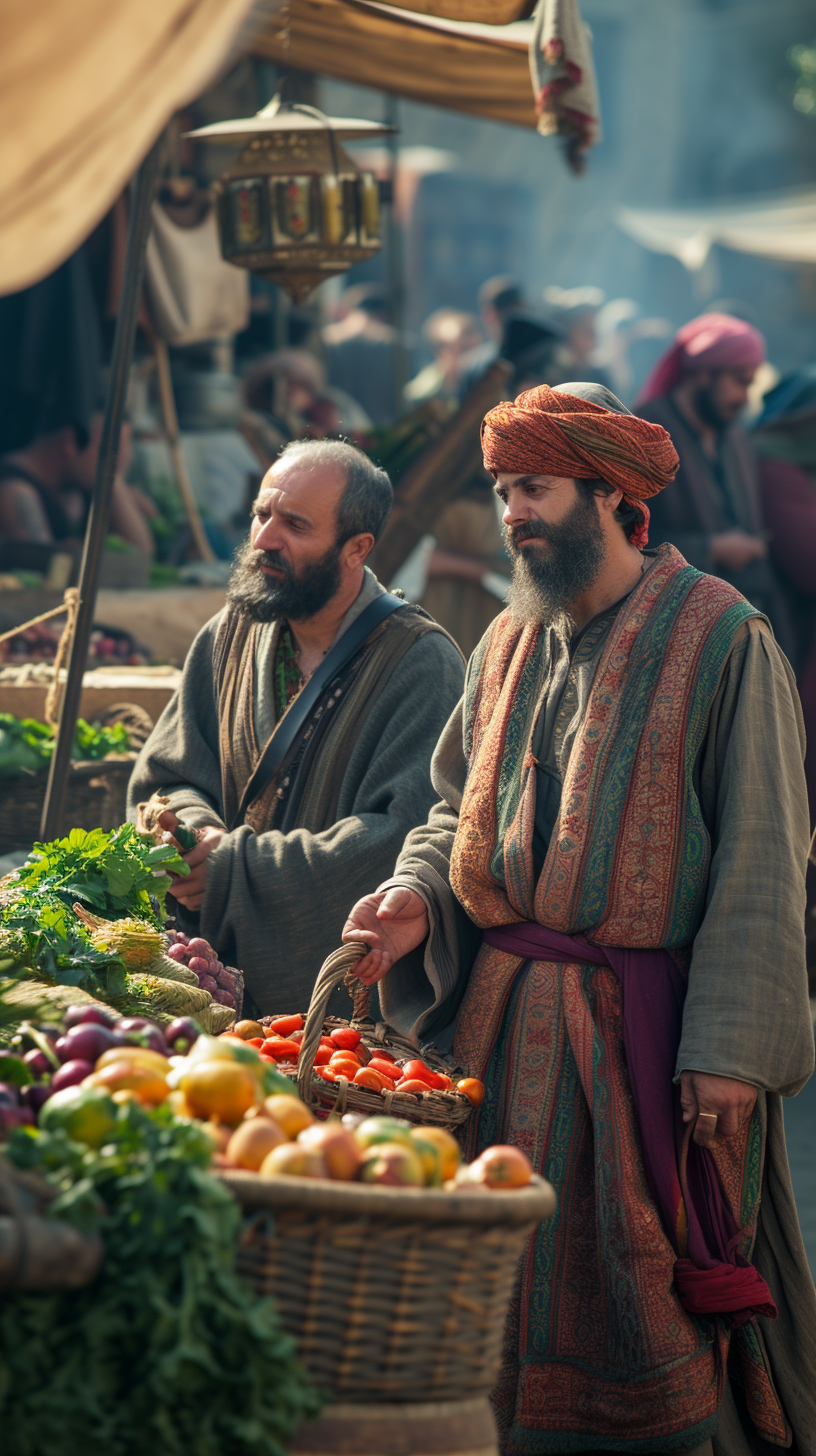 Armenian men in national clothes