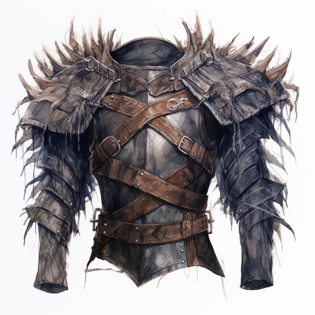 Armor made of hide and fur