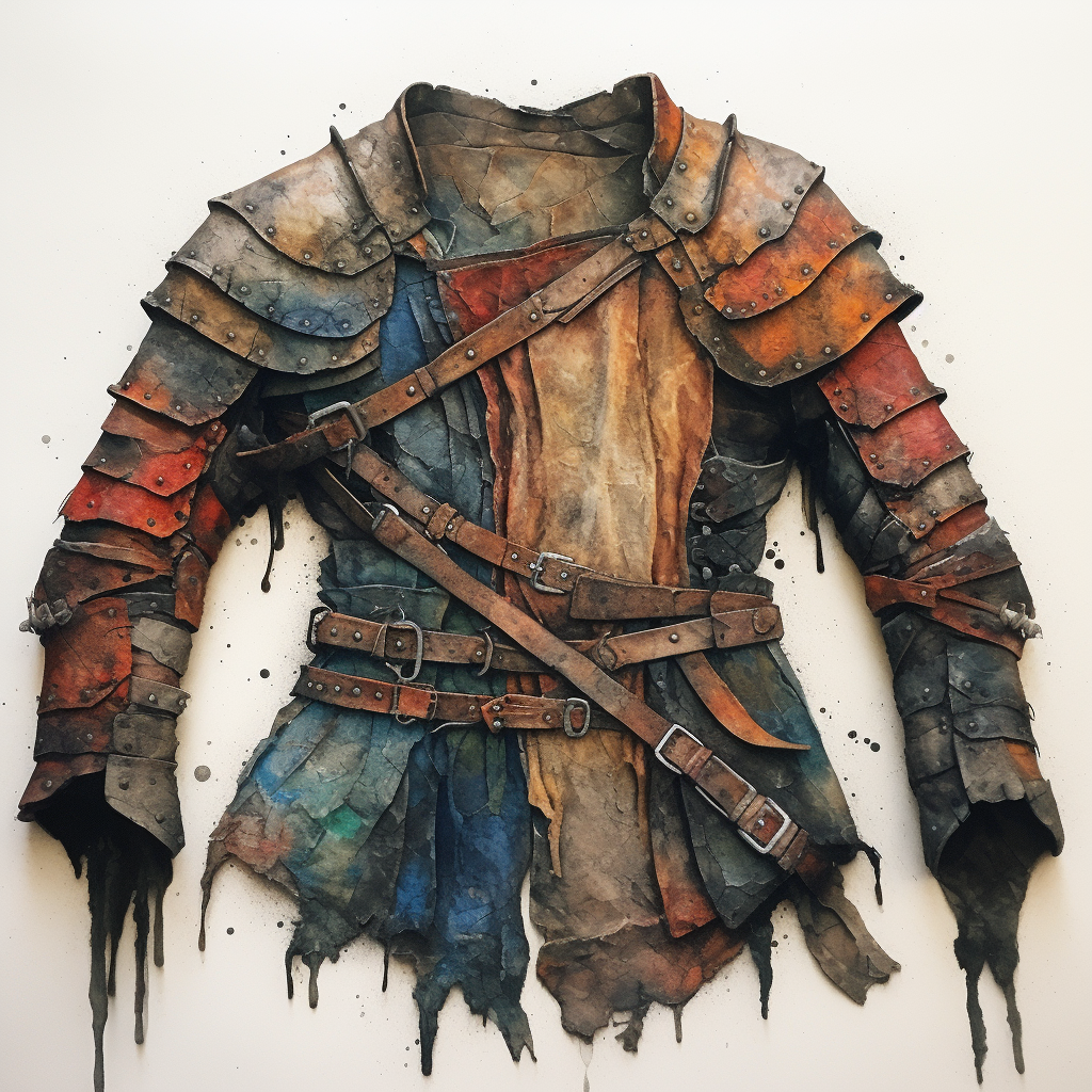 Armor jacket made from rags and cloth