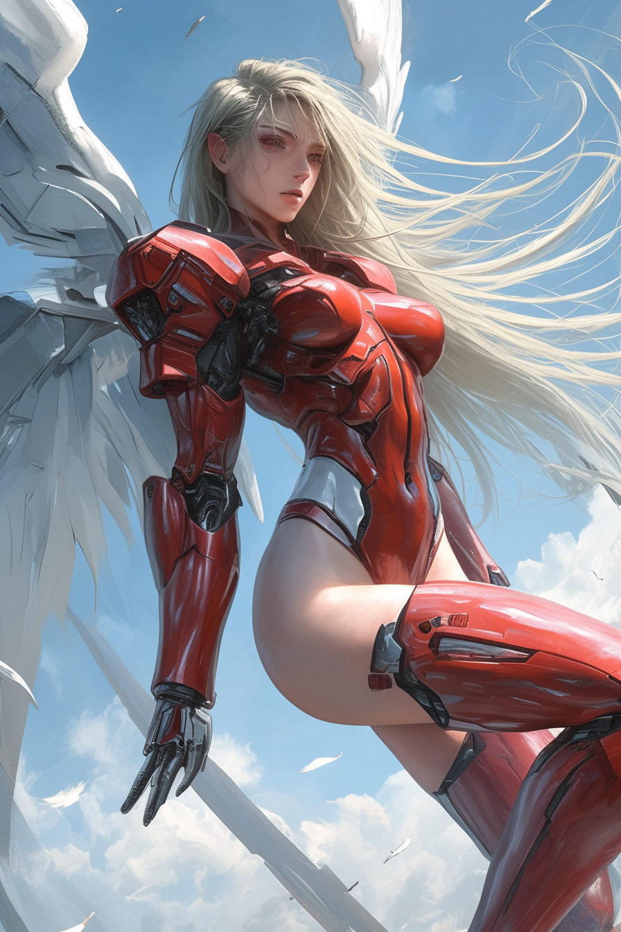 Armored Angel Girl Pin-Up