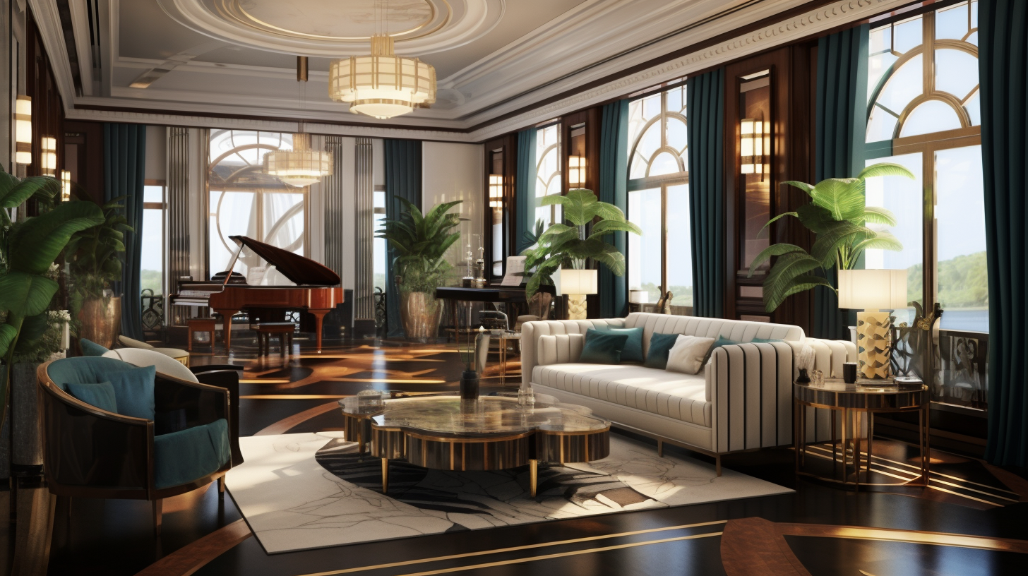 Art Deco Living Room Design