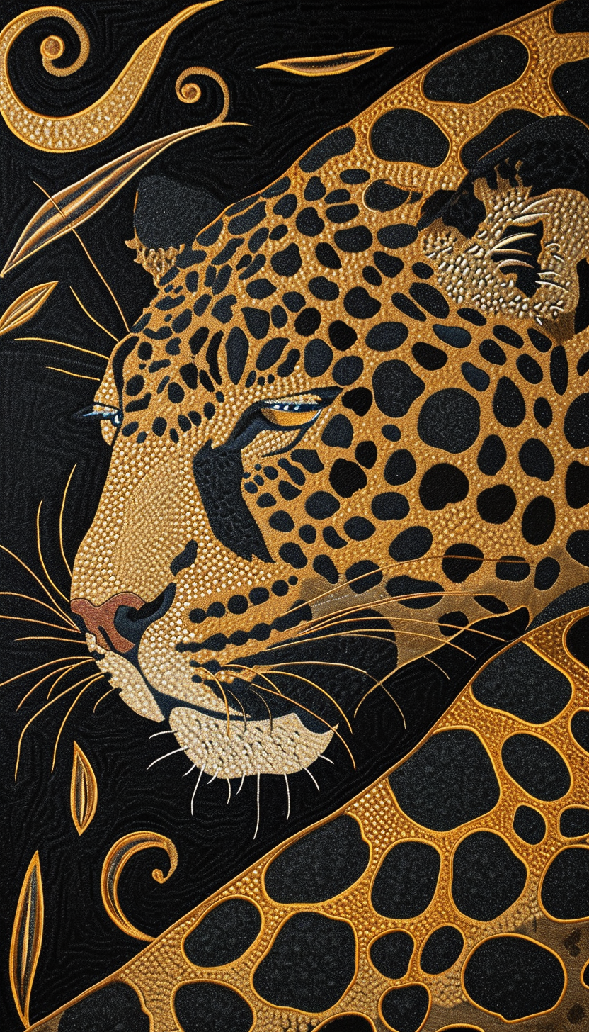 Art Deco Panther Leopard Print