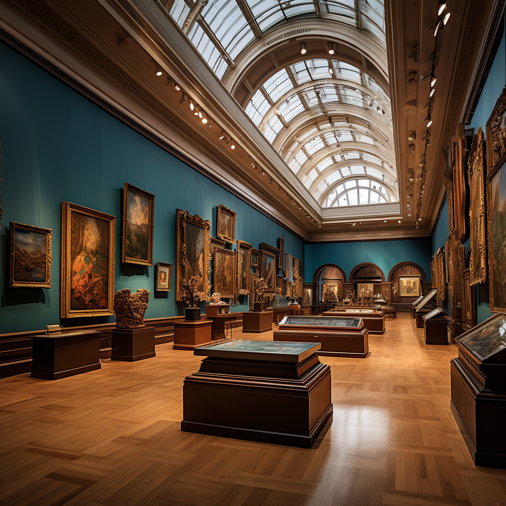 Interior of Art Institute Chicago Museum