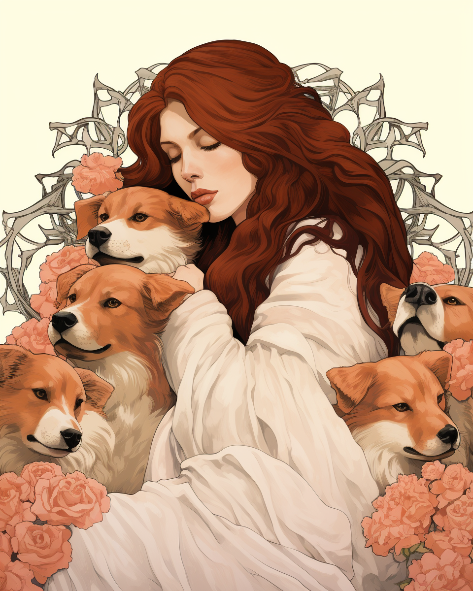 Art Nouveau Kate Bush Hounds of Love