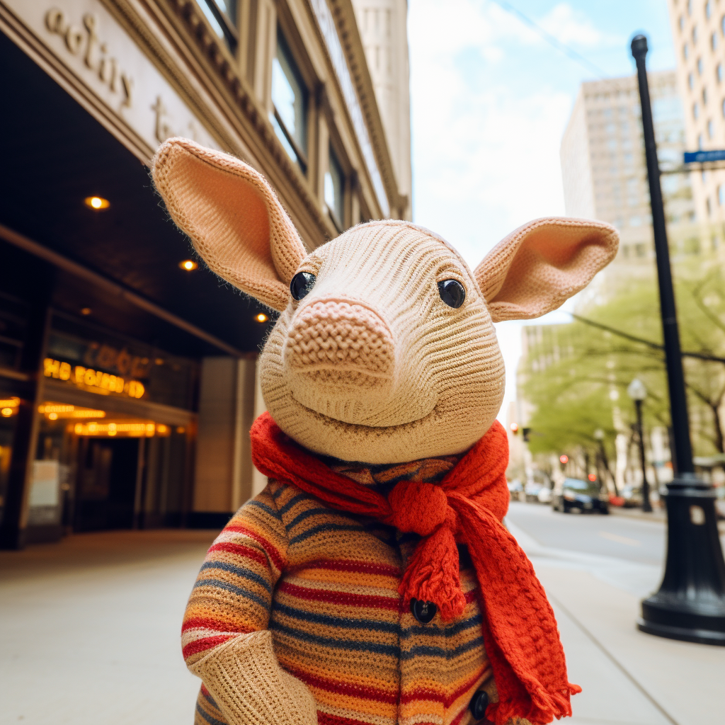 Cute Arthur the Aardvark in Chicago