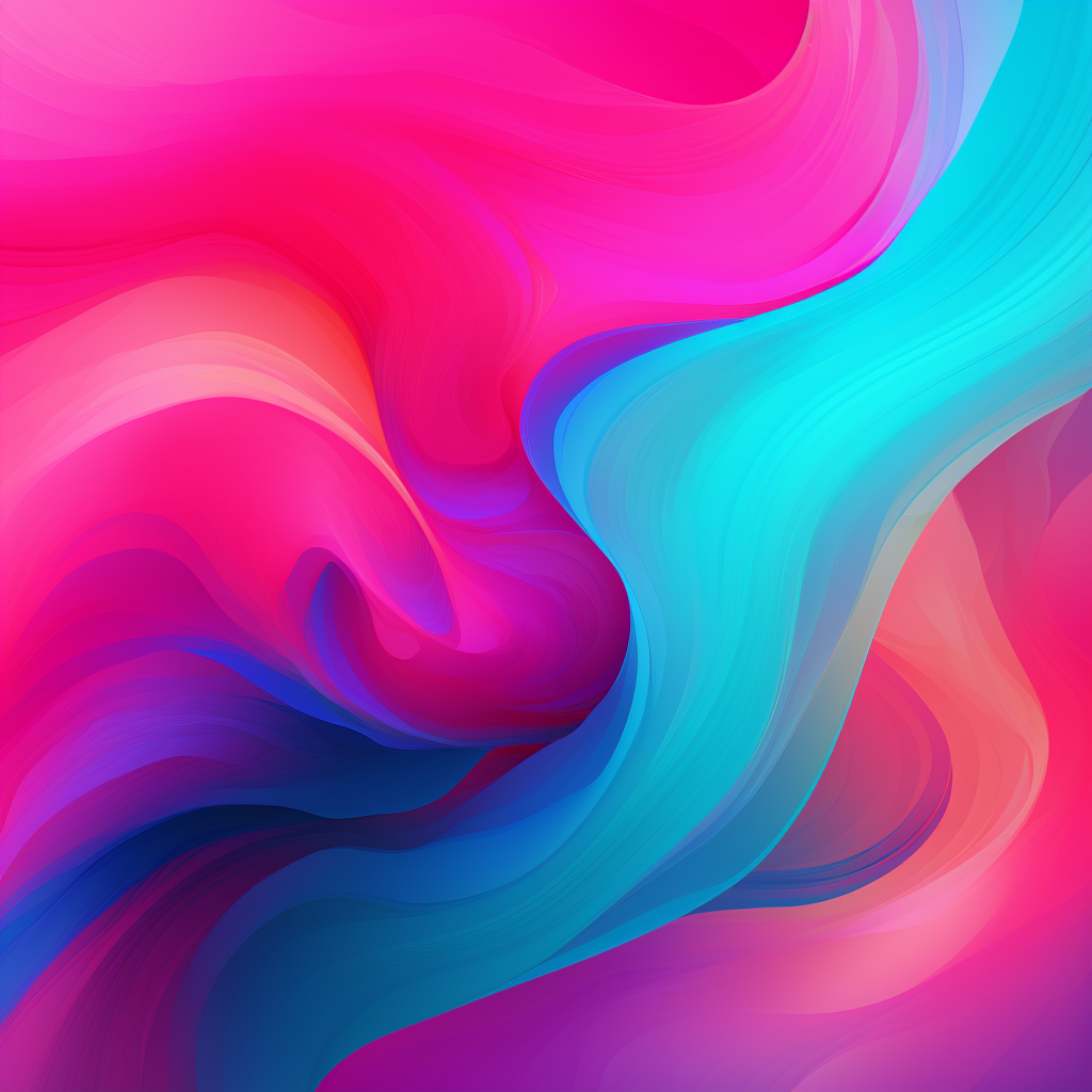 Vibrant Turquoise and Fucsia Color Gradients