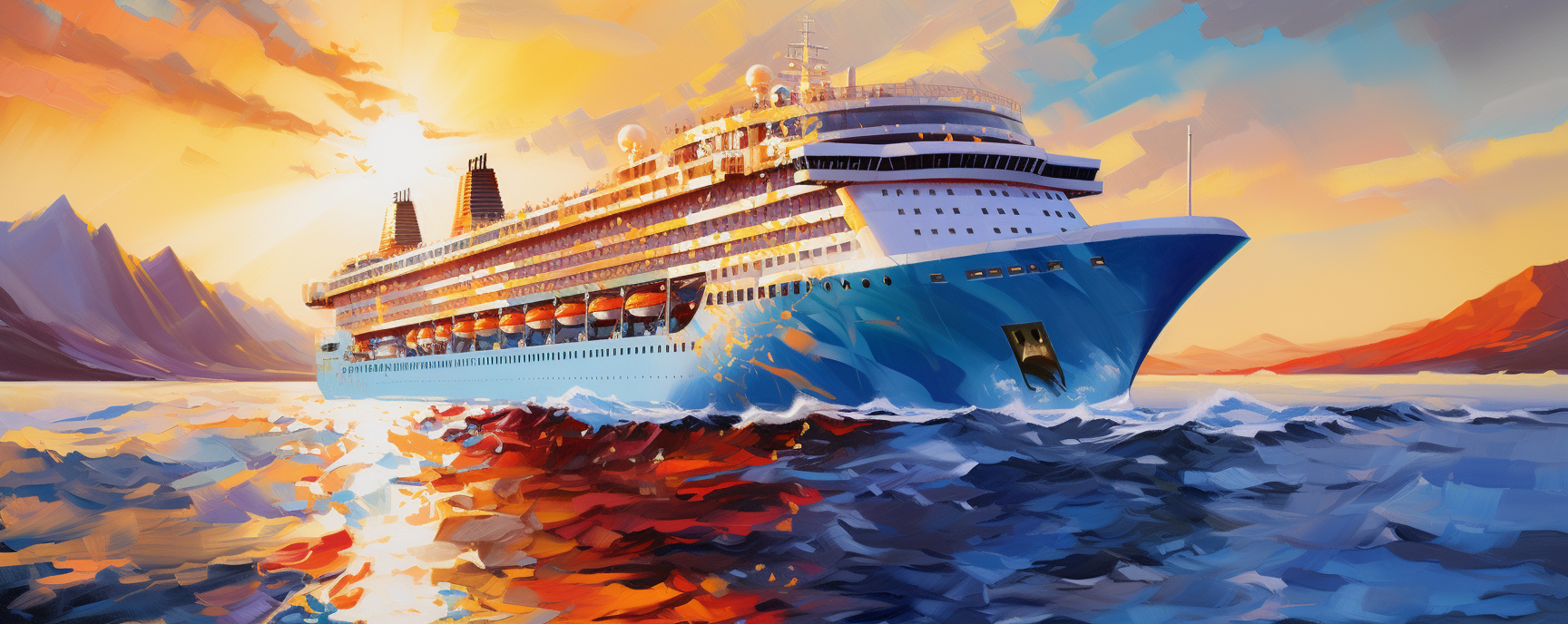 Artistic Cruise Ship Painting