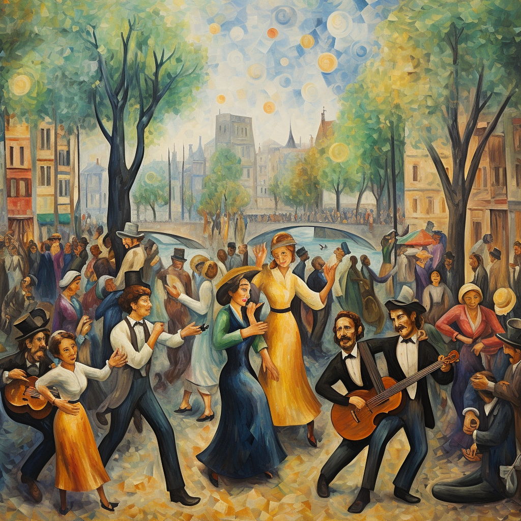 Artistic Paris Singing Dancing Image