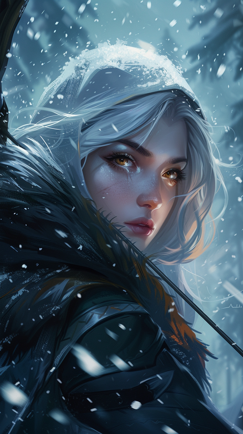 Ashe League of Legends Illustration