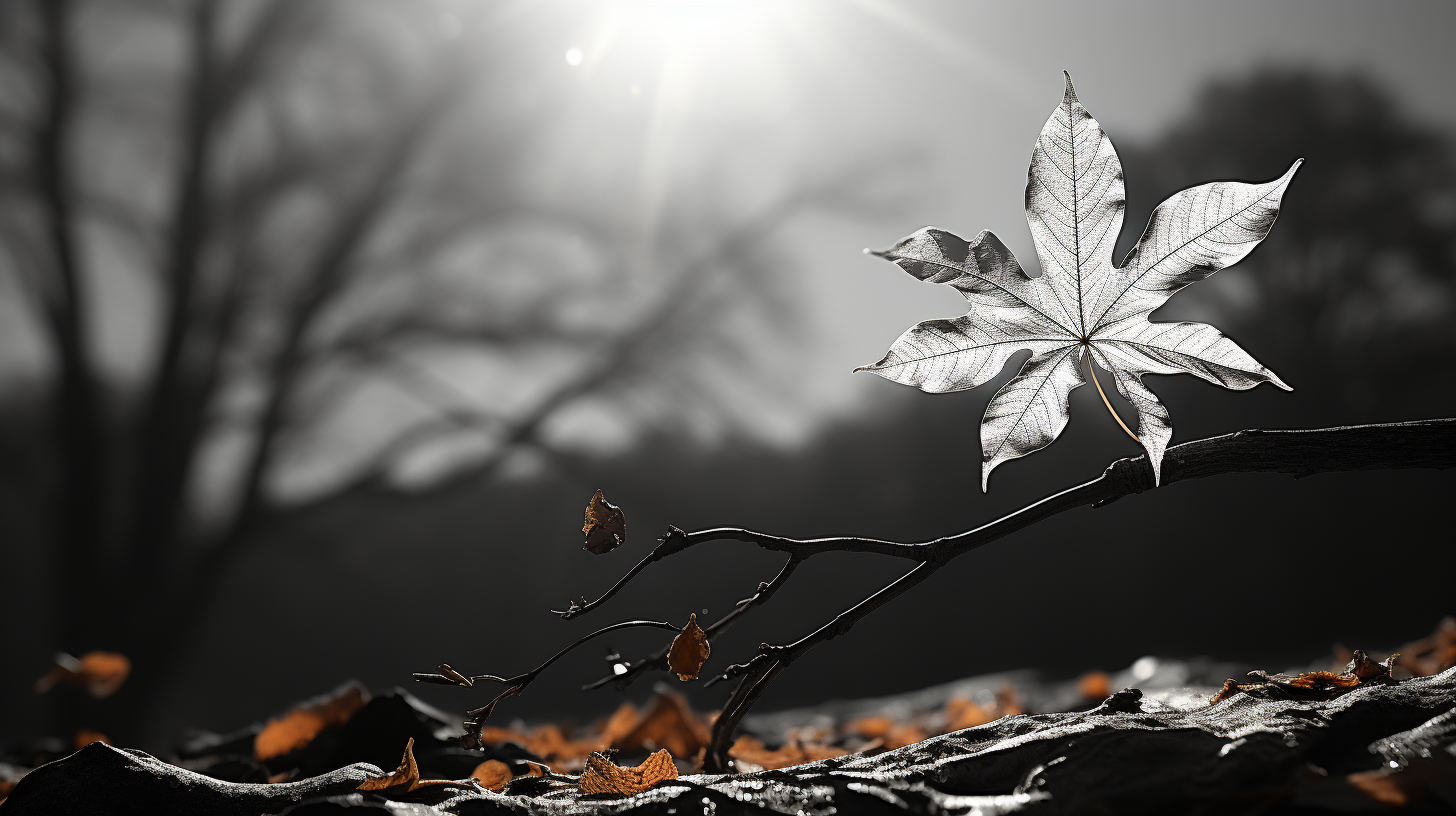 Worm’s Eye View of Vibrant Autumn Leaves