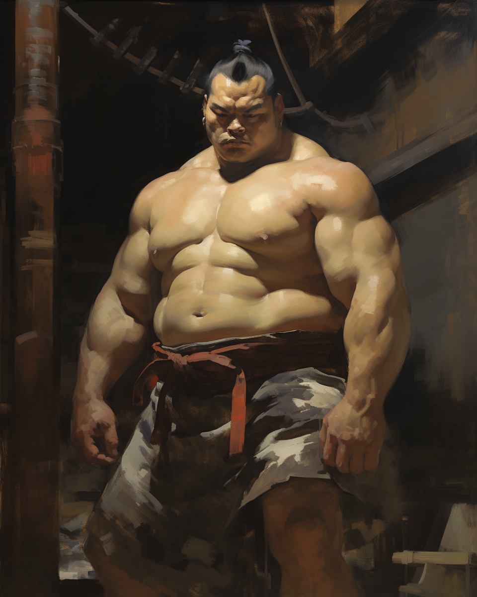 Ashley Wood's Sumo Wrestler Painting