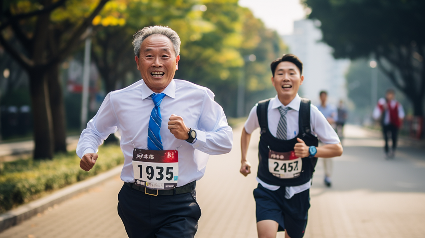 Man in marathon attire with number 52