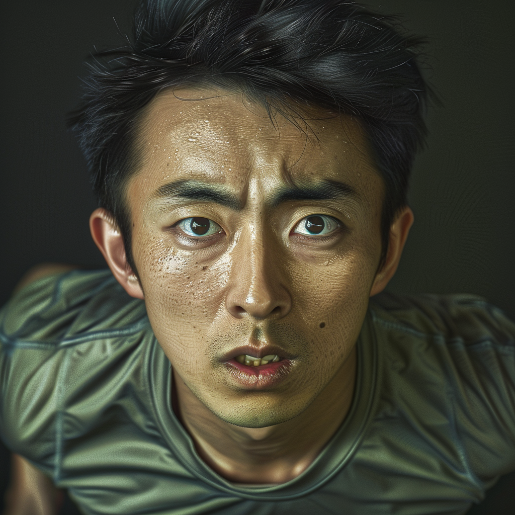 Runner Asian Photorealistic Image