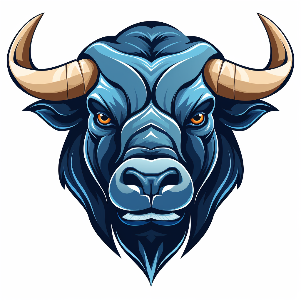 Cartoon Asian Buffalo Logo