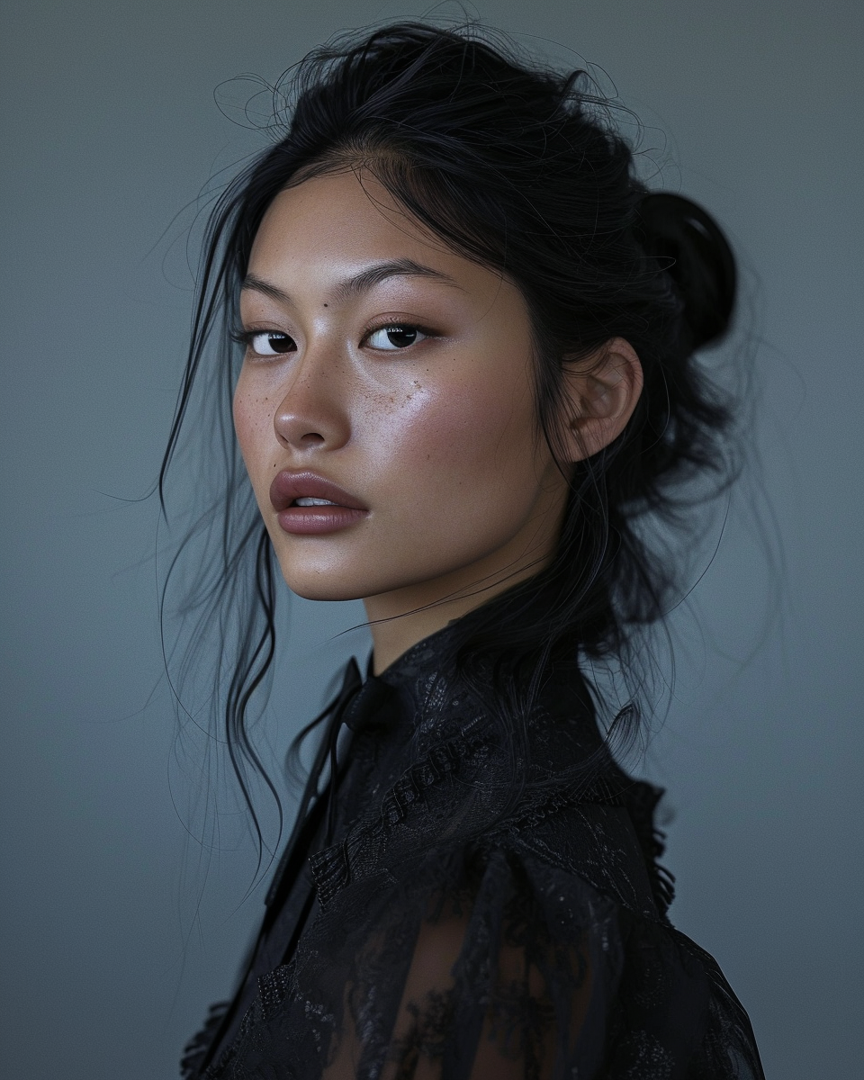 Beautiful Asian Supermodel in Vogue Editorial