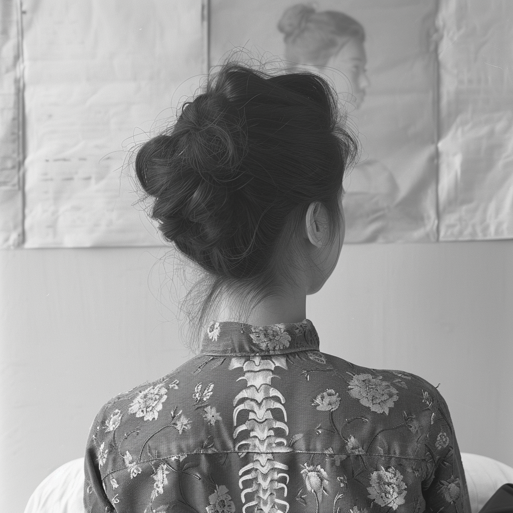 Spine Position of Asian Woman