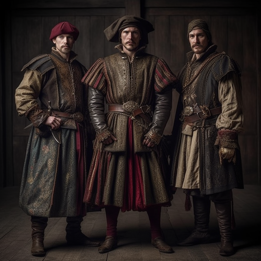 Assassin wearing Tudor clothing