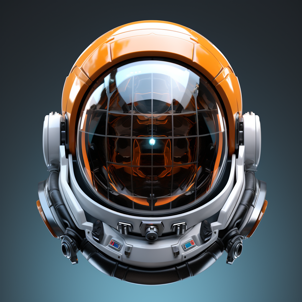 Detailed 8k Realistic Astronaut Helmet Icon