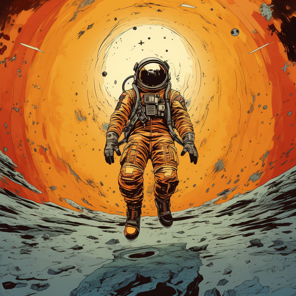 Astronaut in Comic Style