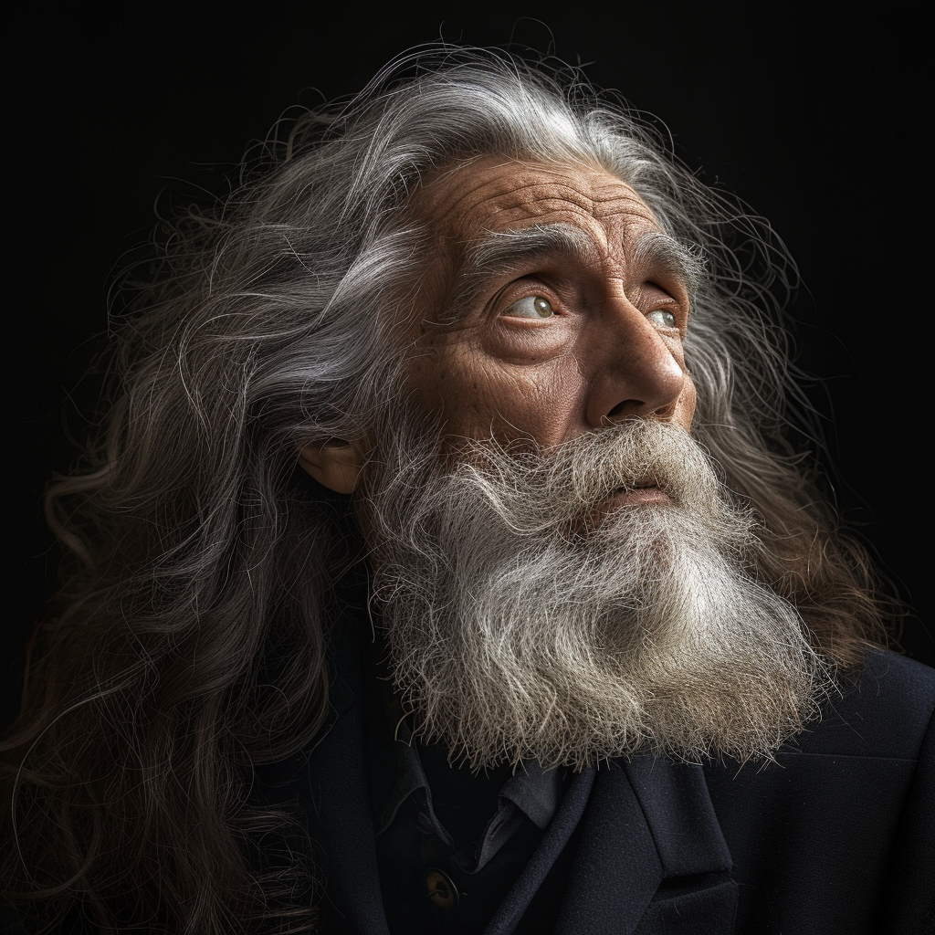 Astronomer Actor Old Age Dry Unique Long Hair