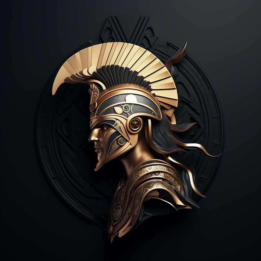 Logo of Athena, symbolizing wisdom and strength