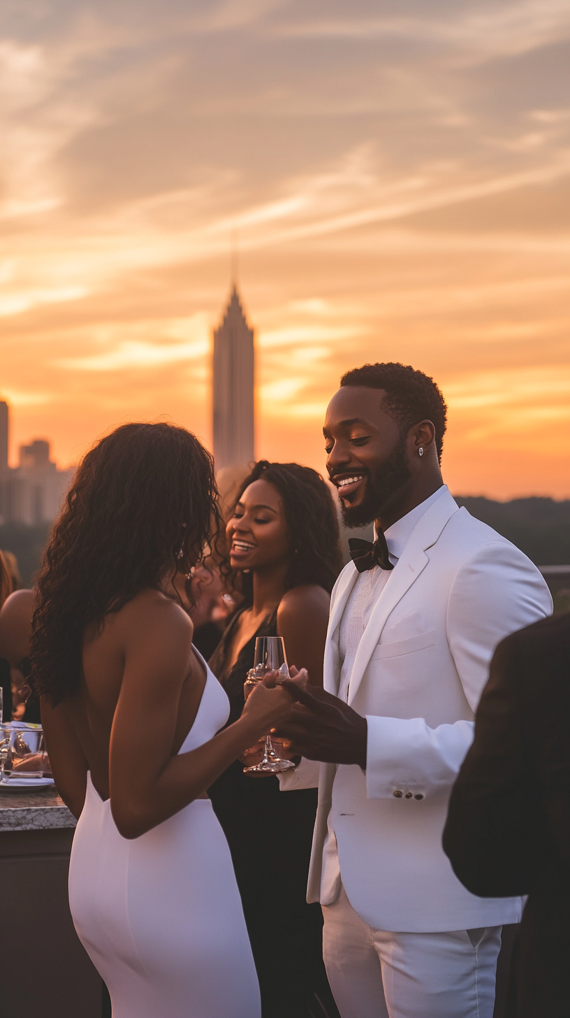 African Americans Dancing in Atlanta Soiree